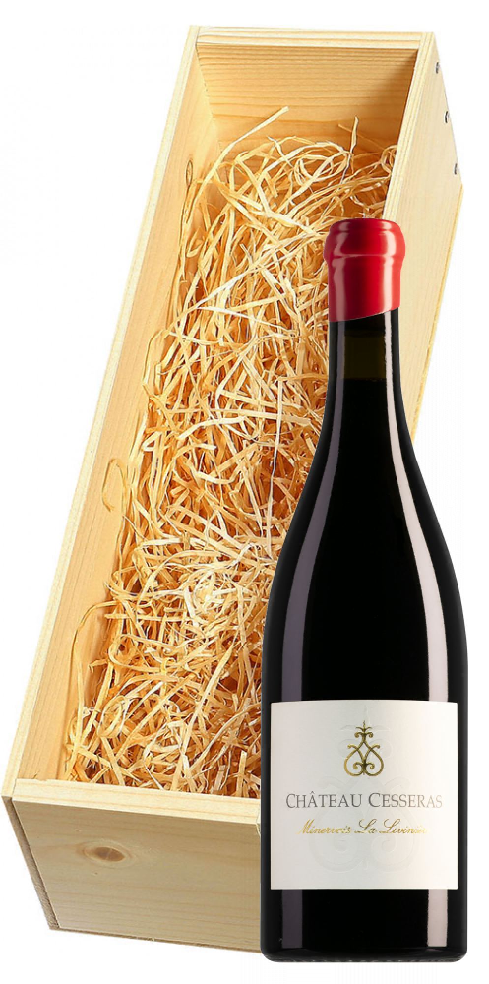 Wijnkist met Château Cesseras Minervois-La Livinière